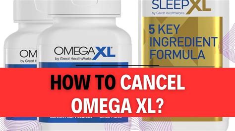 omega xl cancel order.